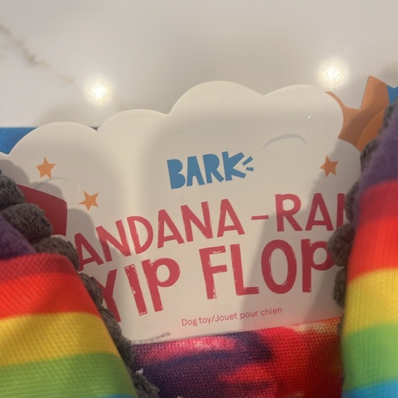 🆕 3/for $20 in a BUNDLE  Bark Box “ Bandana - Rama Flip flops” - Picture 10 of 17